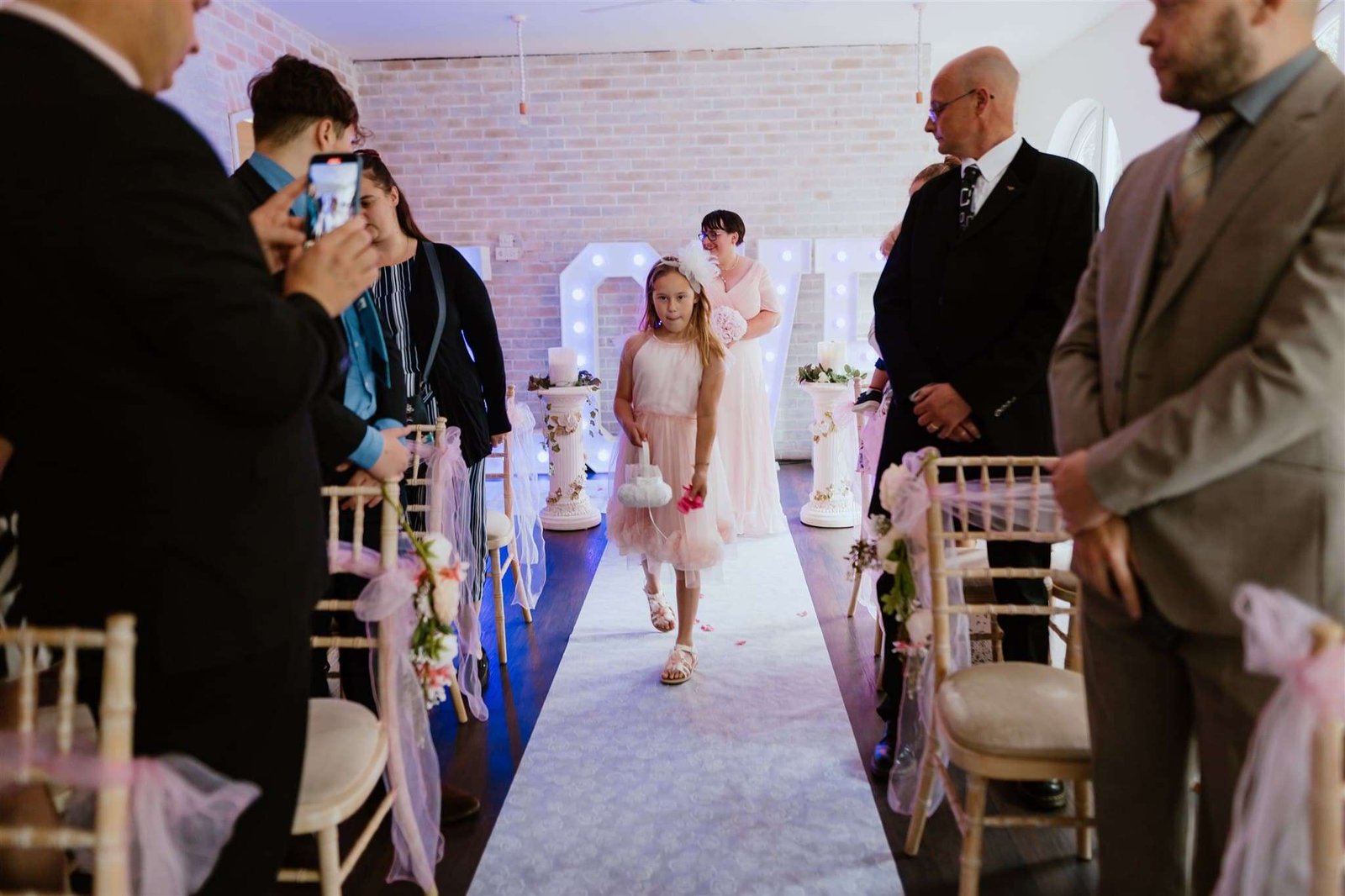 Gray Manor Wedding - Donna & Mike Gray Manor Wedding walking aisle