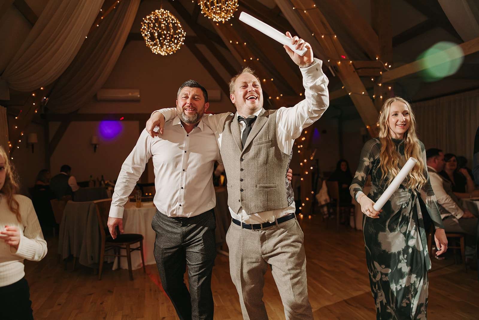 Bassmead Manor Barns Wedding - dance floor
