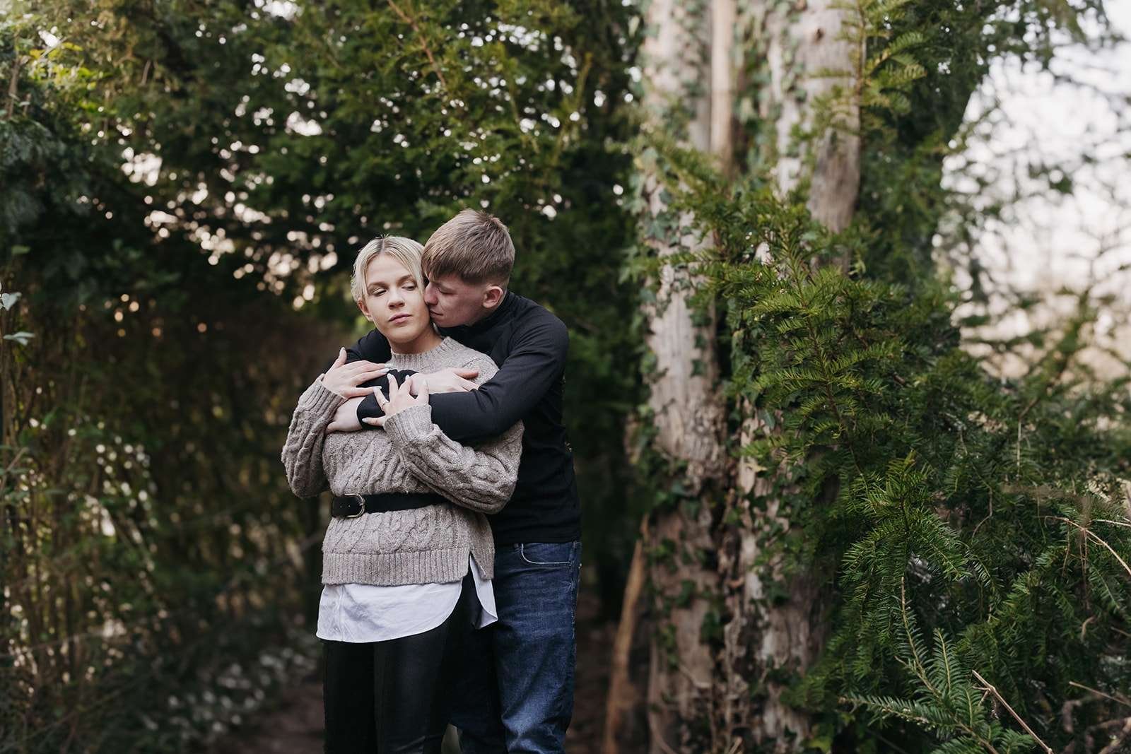 The magic of golden hour lighting up a couple’s joyful moment.